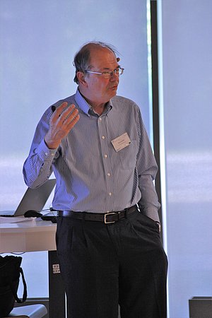 Prof. Paul A. Janmey taking part in LMSM scientific workshop “Magnetism and life” at the University of Latvia (15. – 17.05.2019.) Photo from LMSM archive.