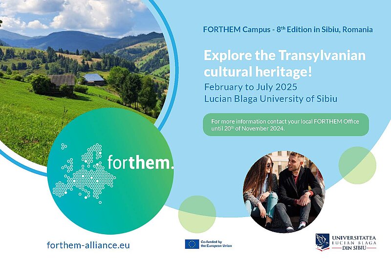 Discover the Cultural Heritage of Transylvania: Applications Open for the 8th FORTHEM Campus! 