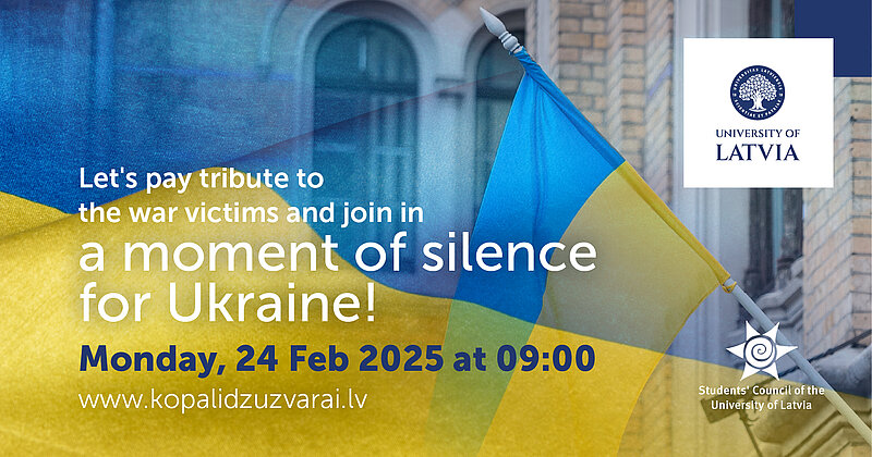 Let us stand united in a minute of silence on 24 February!