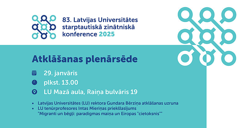 Ar tenūrprofesores Intas Mieriņas priekšlasījumu atklās Latvijas Universitātes 83. starptautisko zinātnisko konferenci