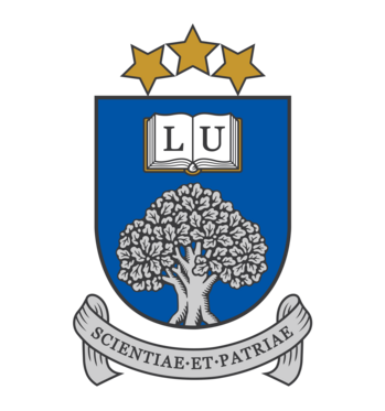 Latvijas Universitātes heraldiski atzītā ģerboņa attēls