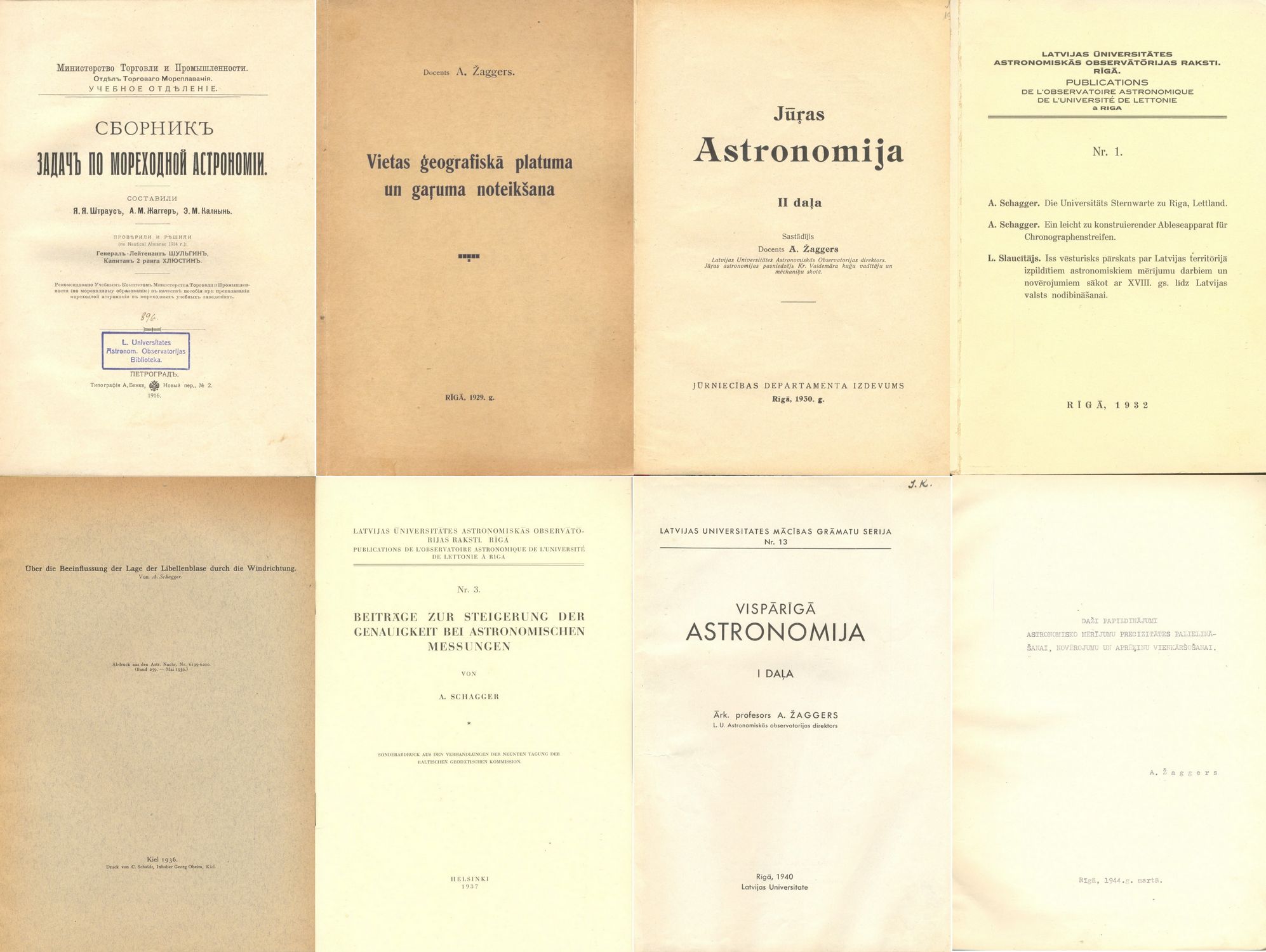 A. Žaggera publikācijas. I. Vilka kolāža